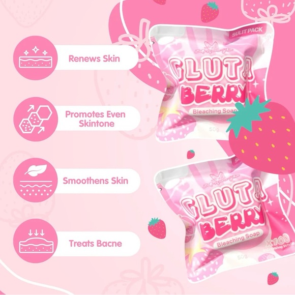 2x Gluta Berry Bleaching Soap by Bella Amore Skin (X100 Intensive White)… - Picture 3 of 4